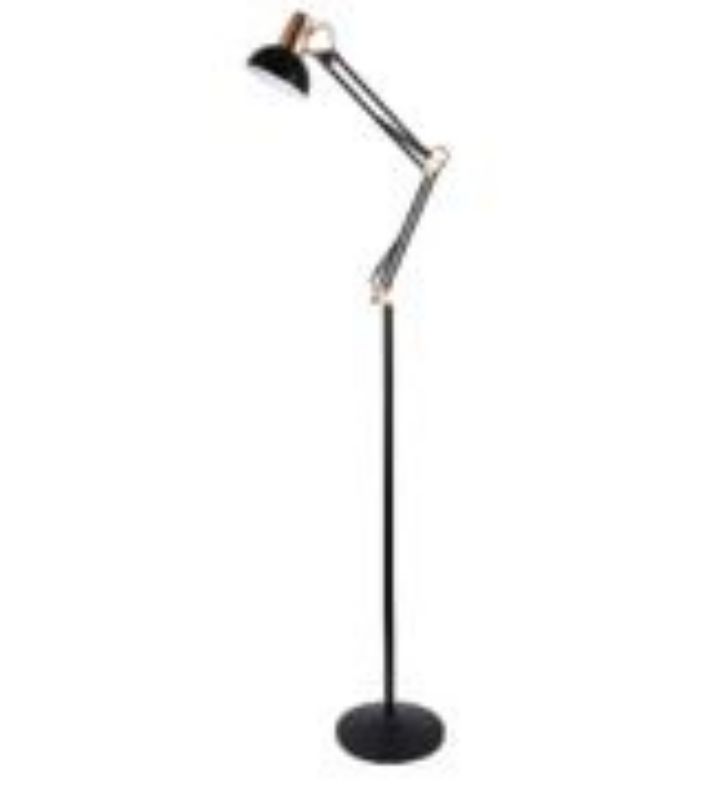 Black + rose gold electroplated iron eye protection American floor lighting