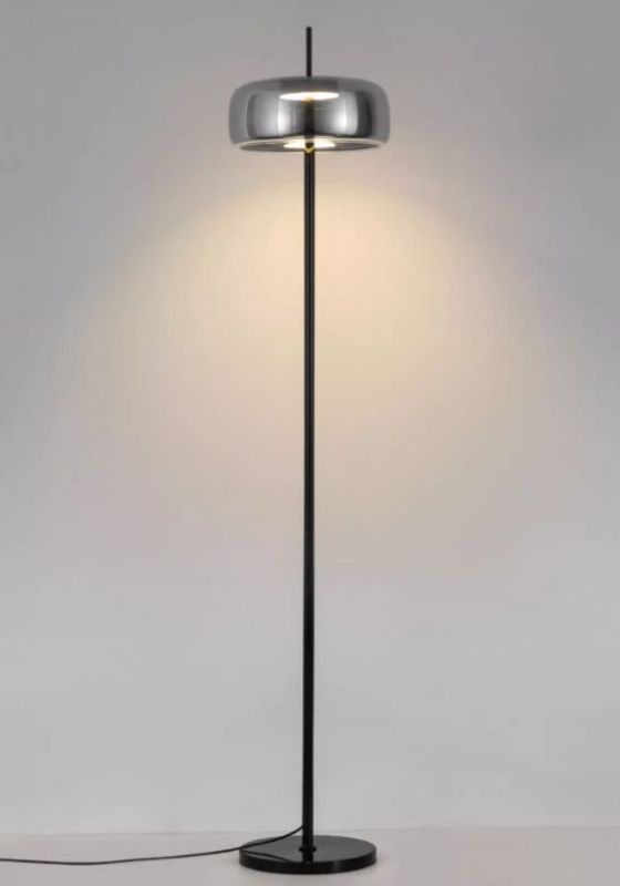 Smoke grey Smoke grey Premium grey Italian Minimalist Hotel bedside glass lamp