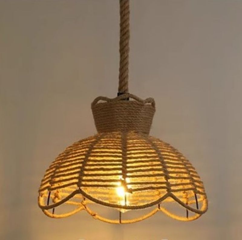 Light brown wrought iron nostalgic creative decorative commercial lights