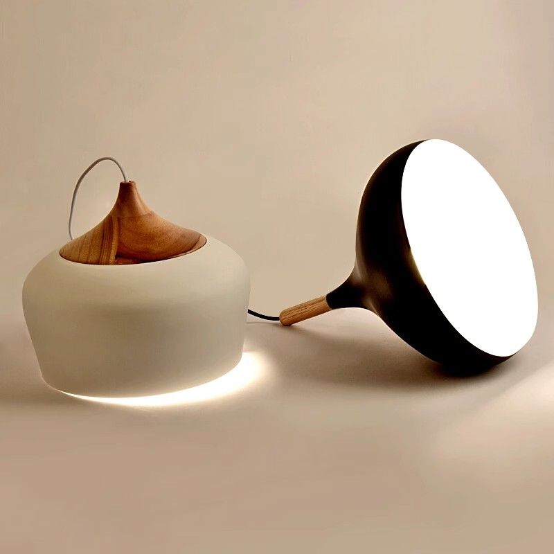 White wrought iron individual single head simple restaurant pot lid lampshade