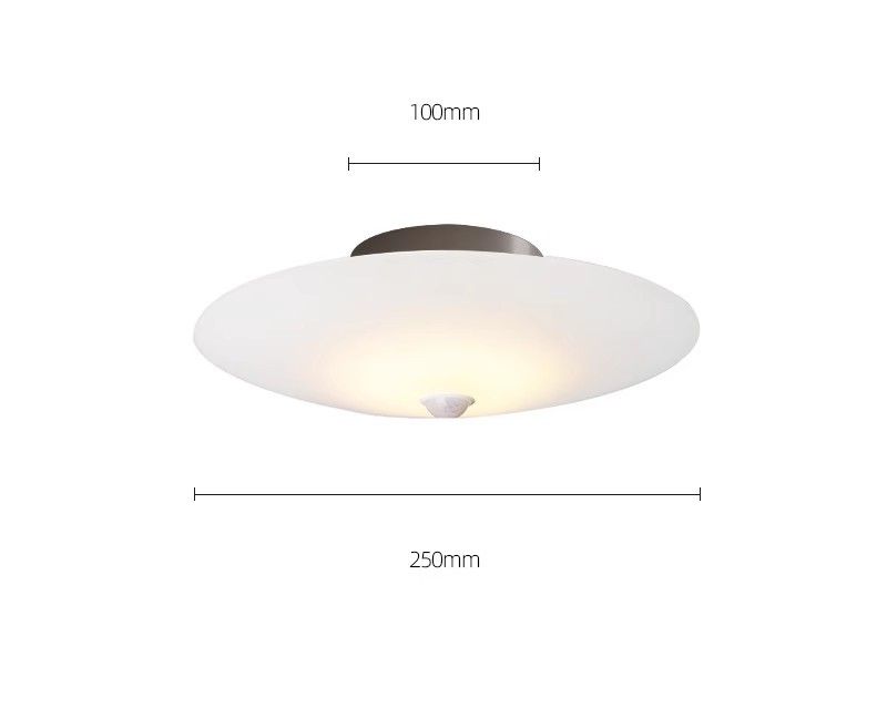 Pearl nickel, silver aluminum minimalist luxury outside the garden should be human sensing stair ceiling light