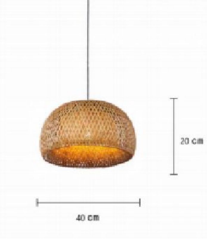 Tawny rattan art retro rattan lamp