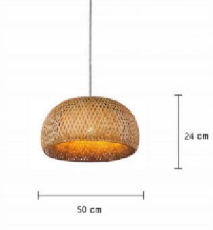 Tawny rattan art retro rattan lamp