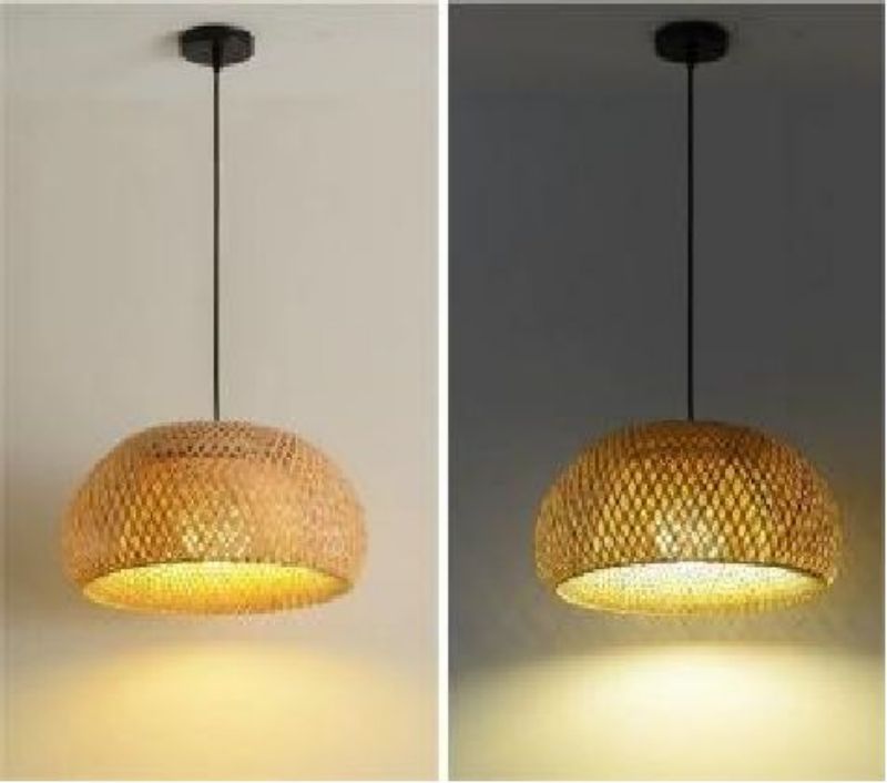Tawny rattan art retro rattan lamp