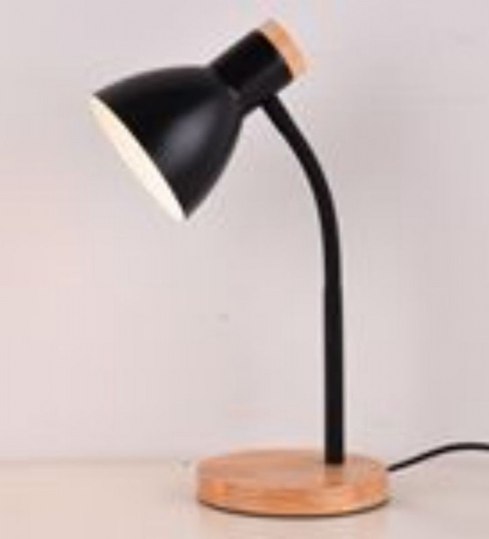 Black, white wood, iron new net red study decorative desk lamp lamp