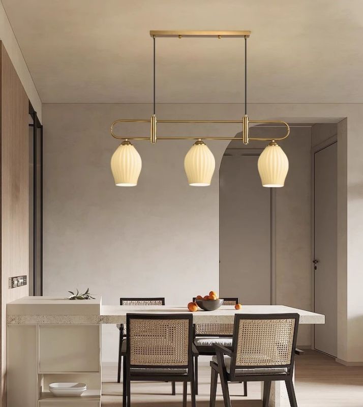 Sand nickel iron ceramic modern wabi-Sabi ceiling light