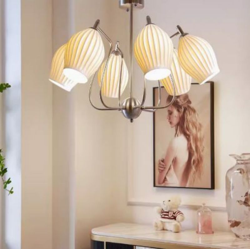 American retro ceramic iron simple lamp