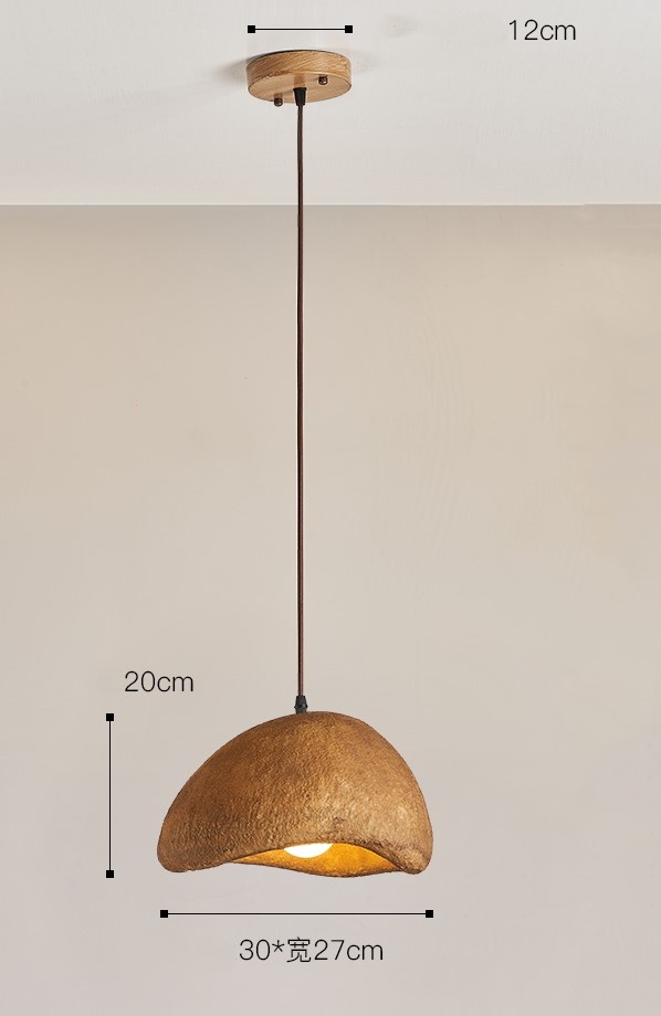 Wood iron, resin microcement designer window lighting
