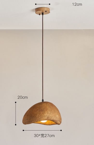 Wood iron, resin microcement designer window lighting