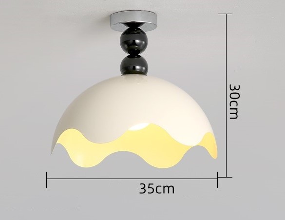 Cream iron restaurant personality design eggshell room chandelier