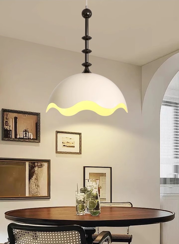 Cream iron restaurant personality design eggshell room chandelier