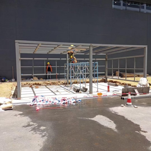 Charging pile glass canopy steel structure engineering