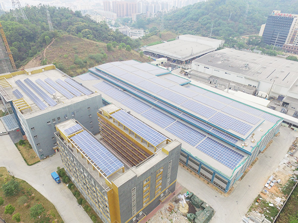 Rooftop balcony rooftop photovoltaic installation