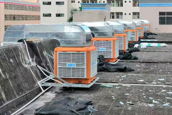 Workshop balcony central air conditioning project installation