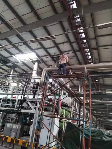 Condensate water recovery pipe diameter increase renovation project