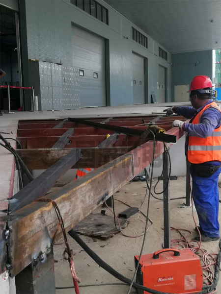 Steel structure platform gap repair project