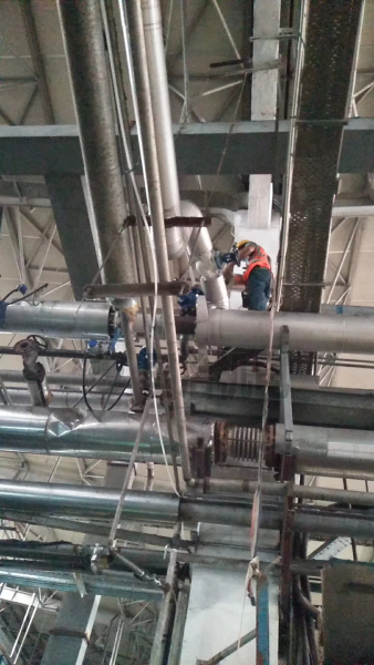 Pipeline and ceiling installation works