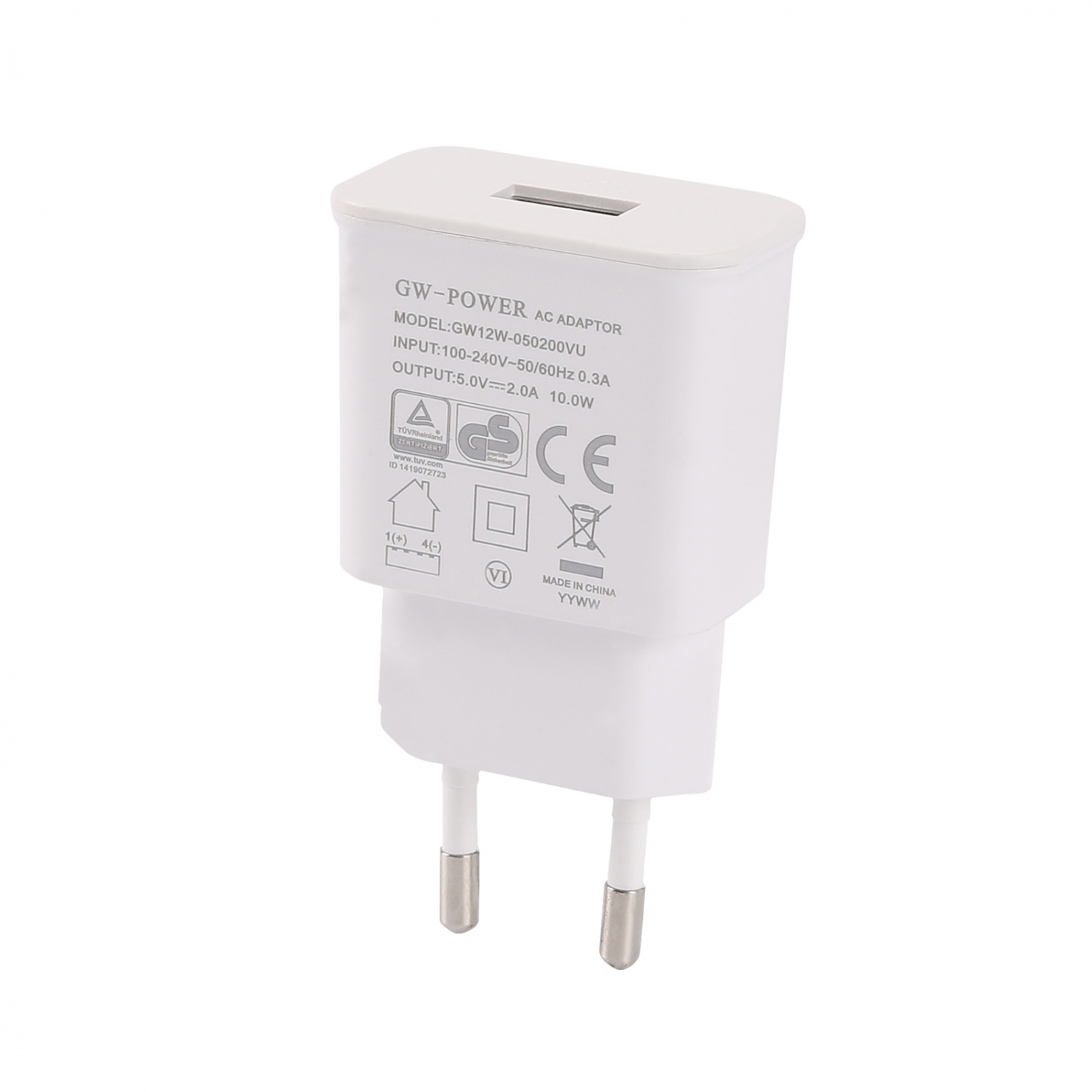 12W 欧规 USB输出类型