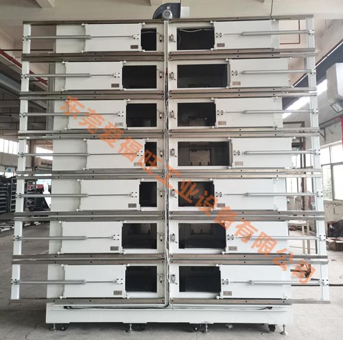 7层14内胆大型烘烤老化工业烤箱,14门腔大型工业用老化工业烘箱