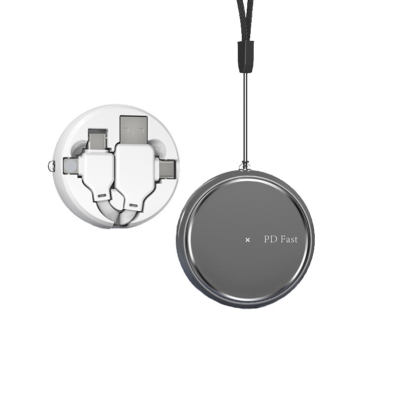 2 in 2 Retractable Cable （USB A+Type C to Type C+Lightning） 