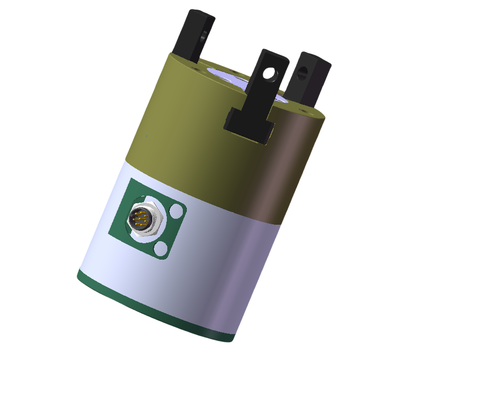 三指定心电动夹爪 夹持力15-300N 行程12-80MM