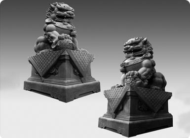 传统石雕狮子滚绣球图案的吉祥寓意