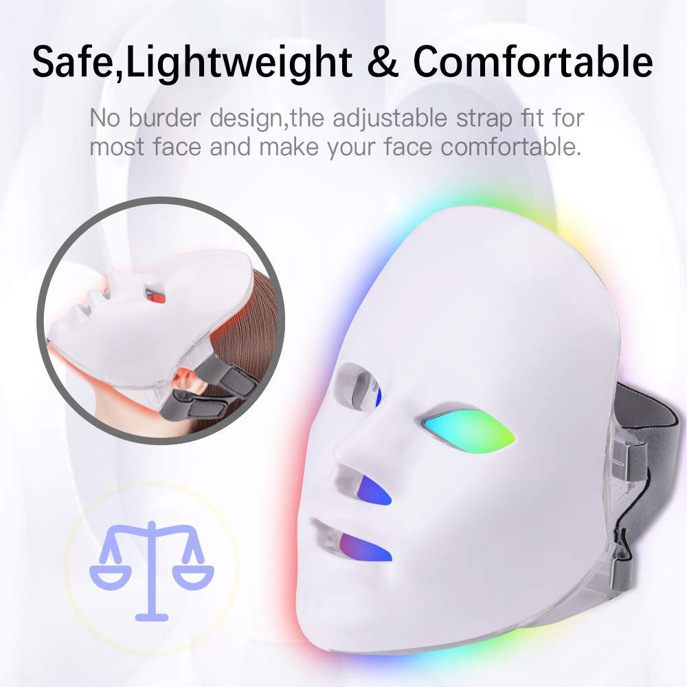 Wireless 7 Color LED Face Mask