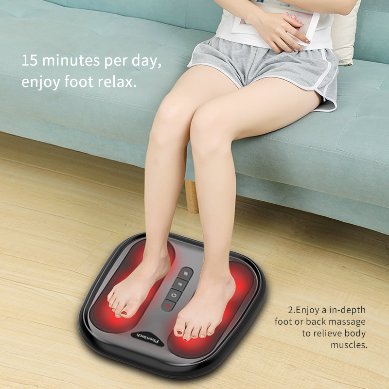2 in 1 Shiatsu Foot & Back Massager with Heat 
