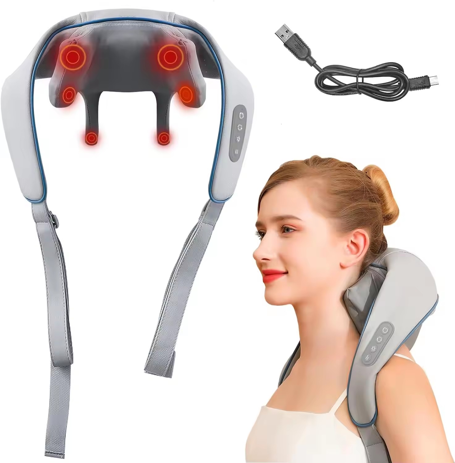 Wireless Mini Shiatsu Neck Massager