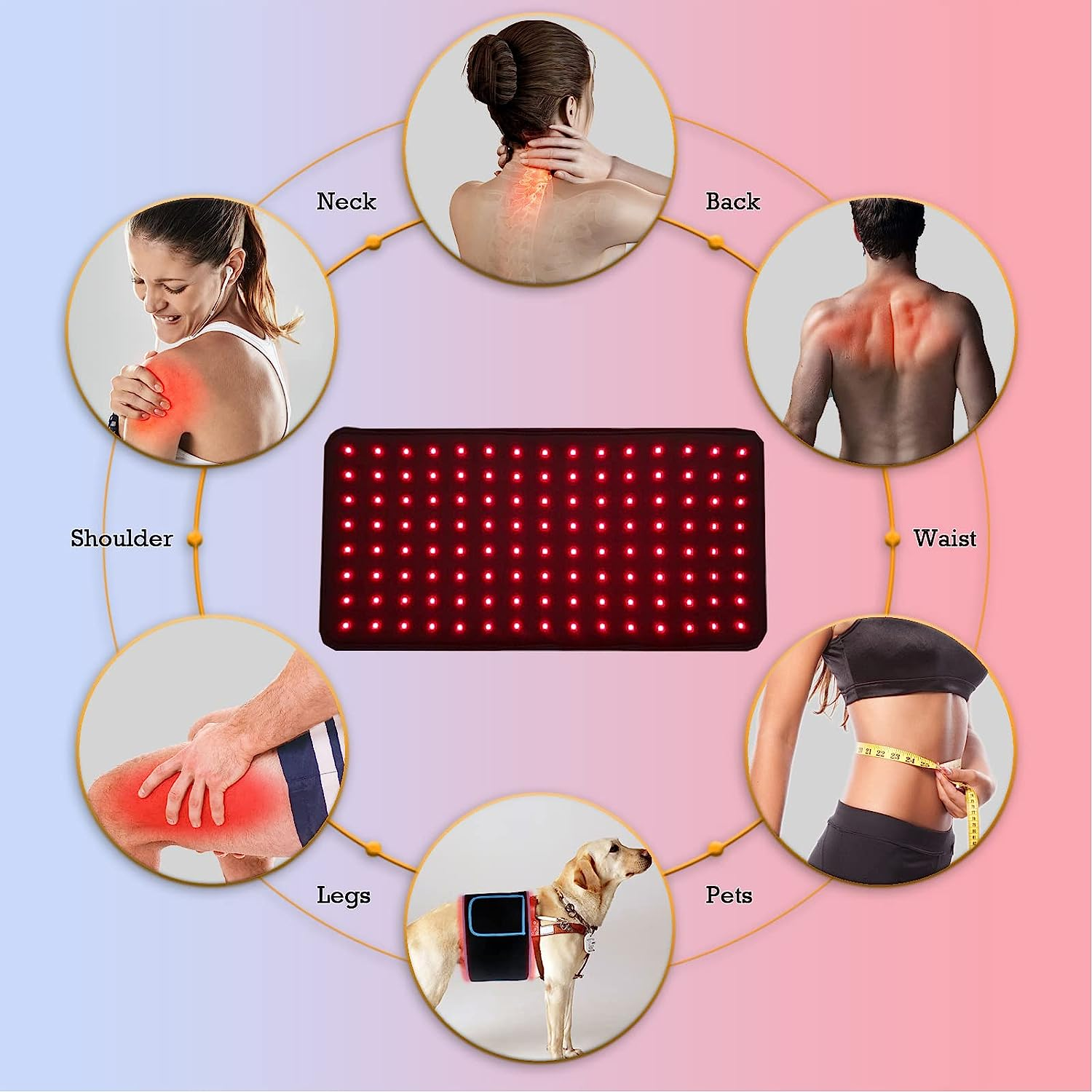 Red Light Therapy Abdominal Pad