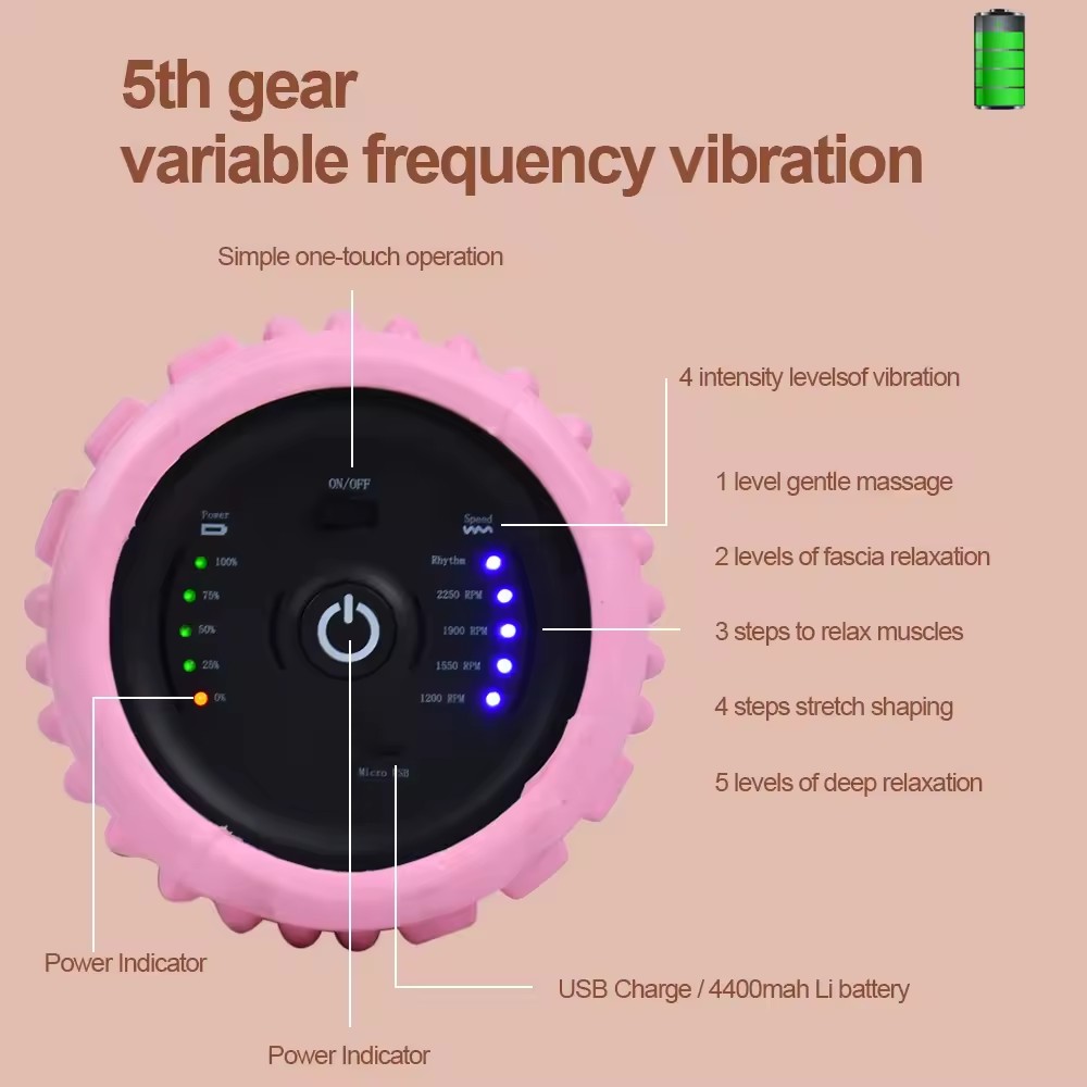 Vibration foam roller