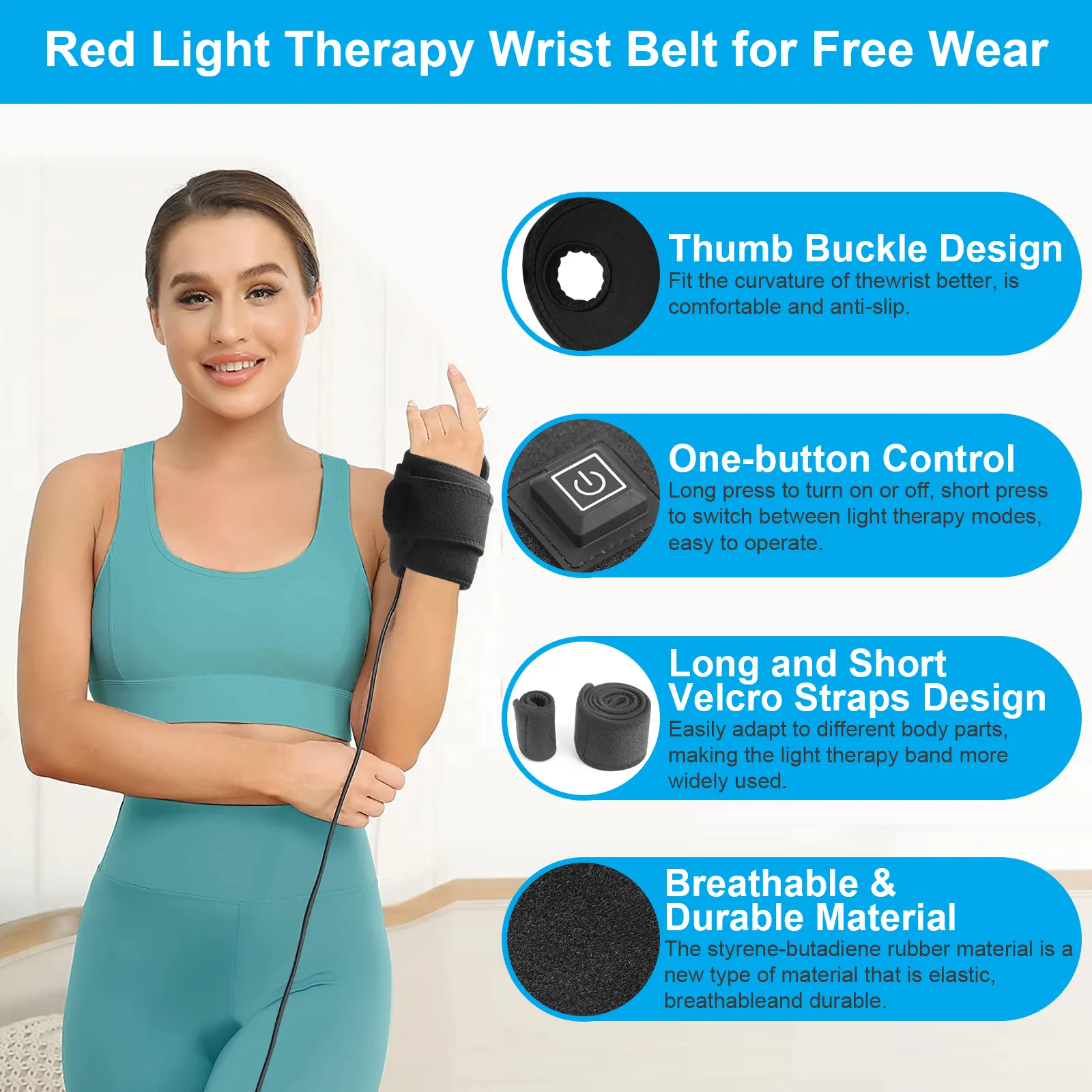 Red Light Therapy Arm Belt