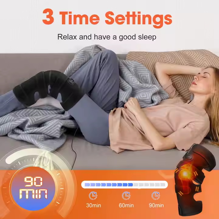 4-Motor Heated Massage Knee Pads