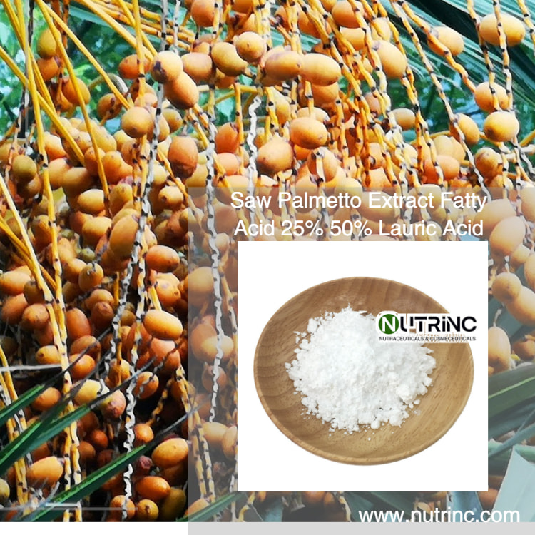 Saw Palmetto Extract Fatty Acid 25% 50% Lauric Acid 20%