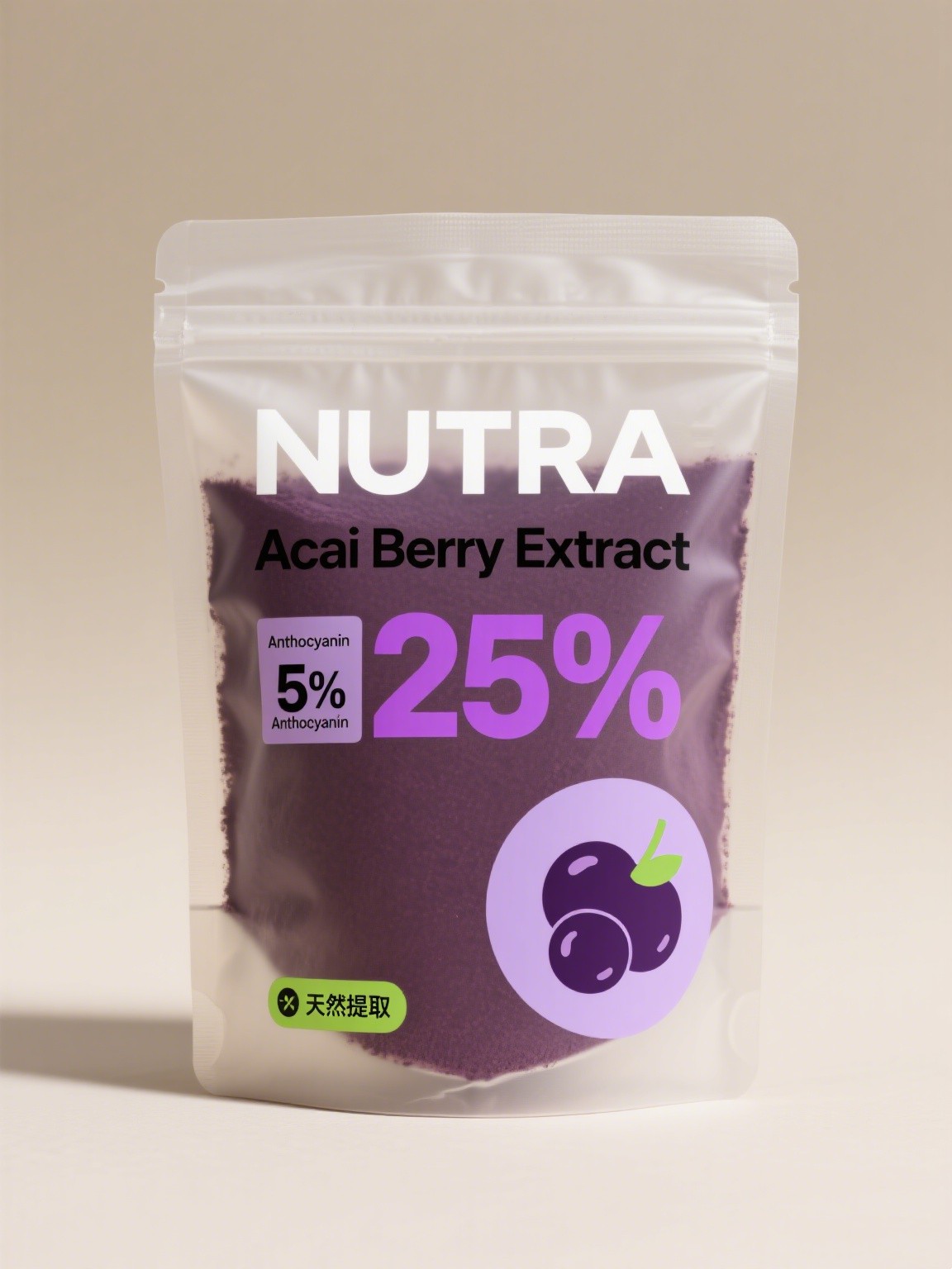 Acai Berry Extract Anthocyanin 5% 25%
