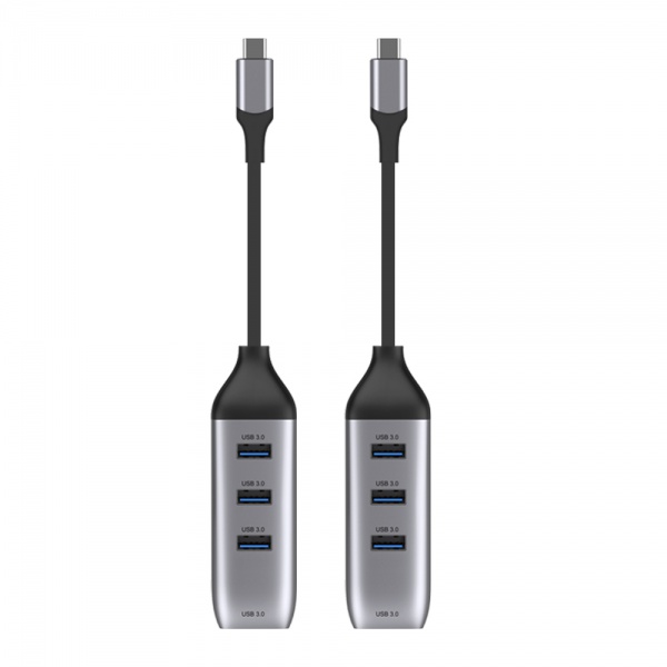 Type C to USB3.0*4 Adapter USB C Hub Compatible for Laptops/MacBook/Tablet and Other Type C Devices
