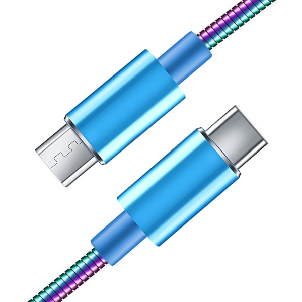 Wholesale USB 2.0 data cables micro usb cable Manganese stell braided jacket 480Mbps Compatible with smartphone