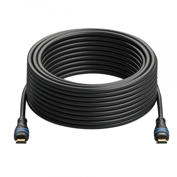 Factory wholesale Ultra Long HDMI Cable Long HDMI Cord High Speed 4K@ 60Hz supports HDR  ARC black & blue cable