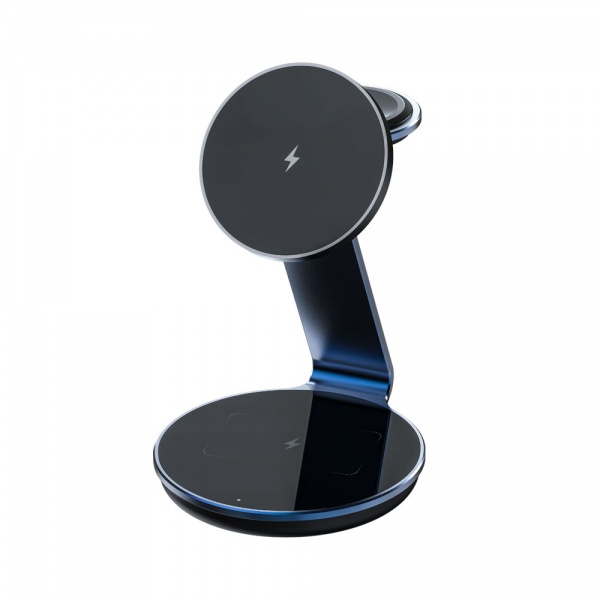 3 in 1 Charging Station for Apple 15W Fast Wireless Charger Stand Multiple Devices for iPhone 15 14 13 12 /Apple iWatch/AirPods