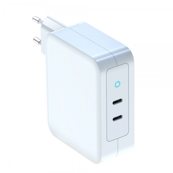 High Quality GaN 100W PD QC3.0 USB Charger Type c 2 Ports For Iphone For Samsung Mobile Phone Laptop PD USB Wall Charger Adapter