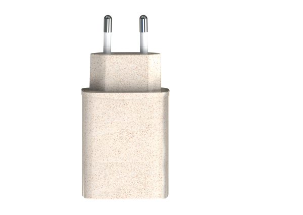 Eco Friendly Wheat Straw 20W Charger Adapter For Chargeur iphone Charger Fast Charging Cargador Para Celular Cell Phone Charger