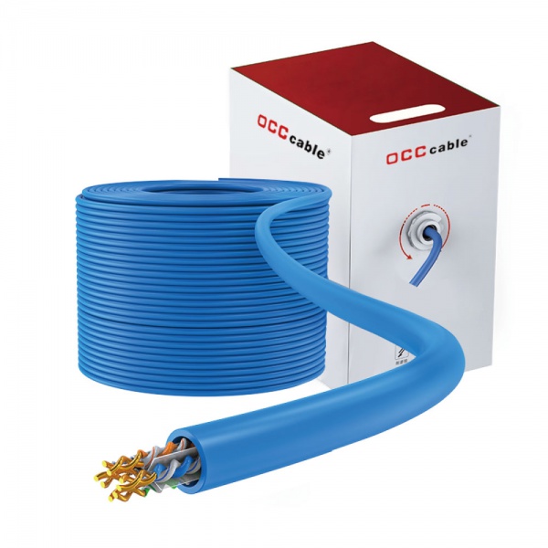 High Quality Cat6 FTP Network Cable 24AWG LAN Cable in 1000ft Box for Networking