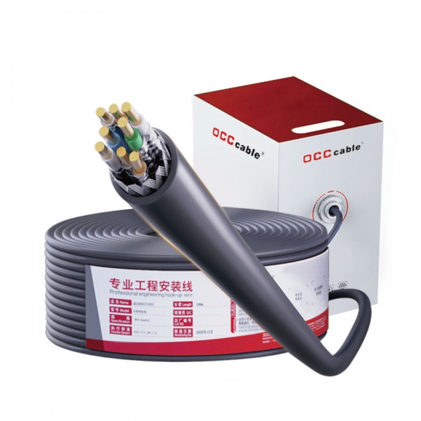 Custom Double Shielded Twisted Pair Copper Conductor Cat8 cat 8  FTP Network Ethernet Cable For High Speed Data Center