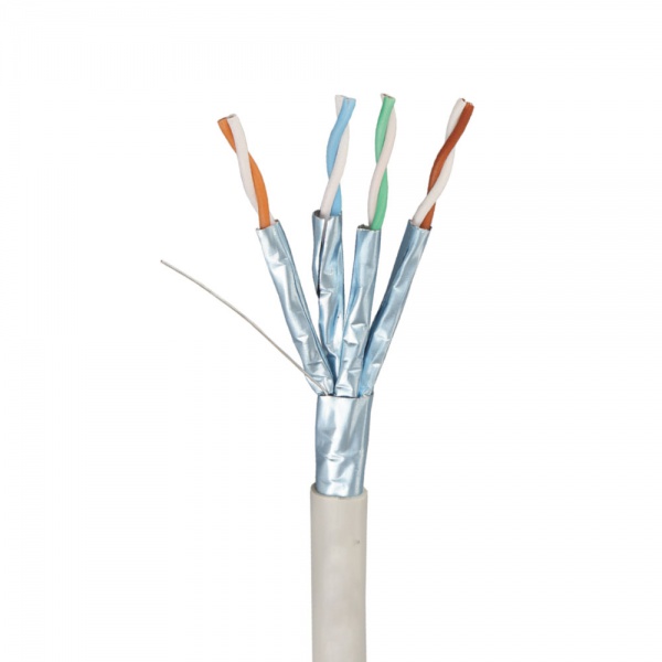 Cat7 23AWG Network Cable S/FTP  Bare Copper Solid Internet Wire 10Gbps 600Mhz