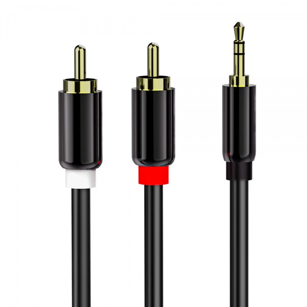 High-quality Rca to 2Rca audio cable Rca to dual 2 Rca AV cable computer speaker Y cable
