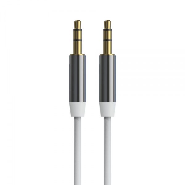 3.5mm Aux Audio Cable for Stereo Speaker or Subwoofer with Gold-Plated Plugs