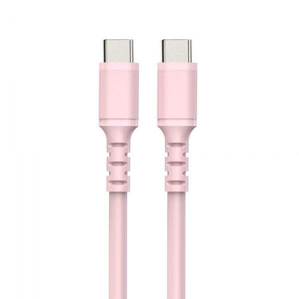 Factory Suppliers Skin Friendly Liquid Silicone USB C to USB C Cable fast charger cable for smart phone laptop multicolors 3ft