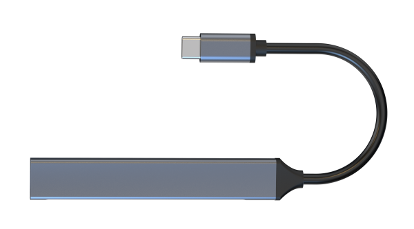 4 in 1 USB Type C Hub Multiport Adapter with Hi-Speed USB 3.0 Ports Widely Compatible with USBC Laptops and Type C Devices