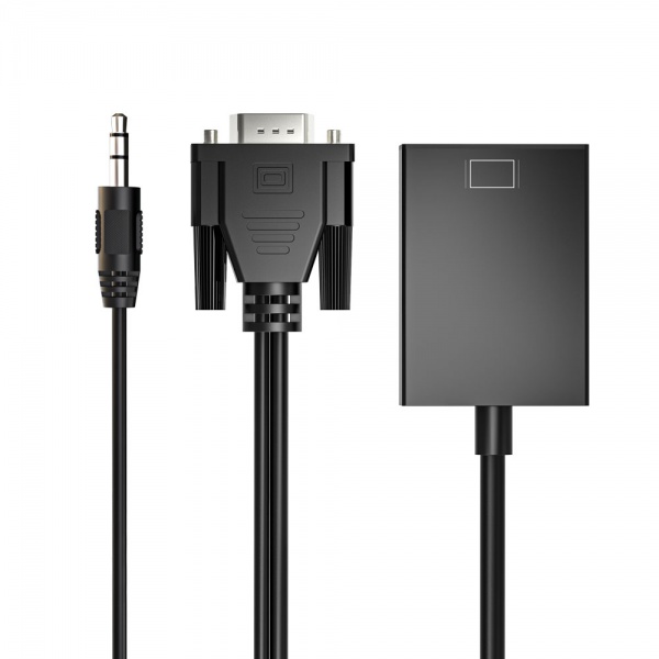 Cables Accessories 1080P VGA to HDMI Adapter VGA to HDMI Converter with 3.5mm Audio Cable