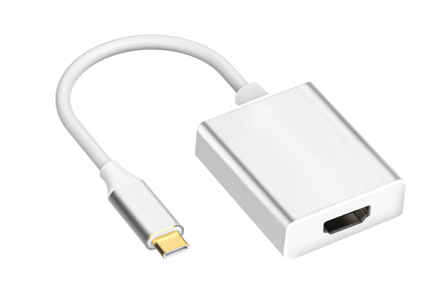 4K Type C To HDMI Adapter,USB 3.1 USC-C To HDMI Adapter Male To Female Converter For Macbook Laptop Hdtv Projector Pc